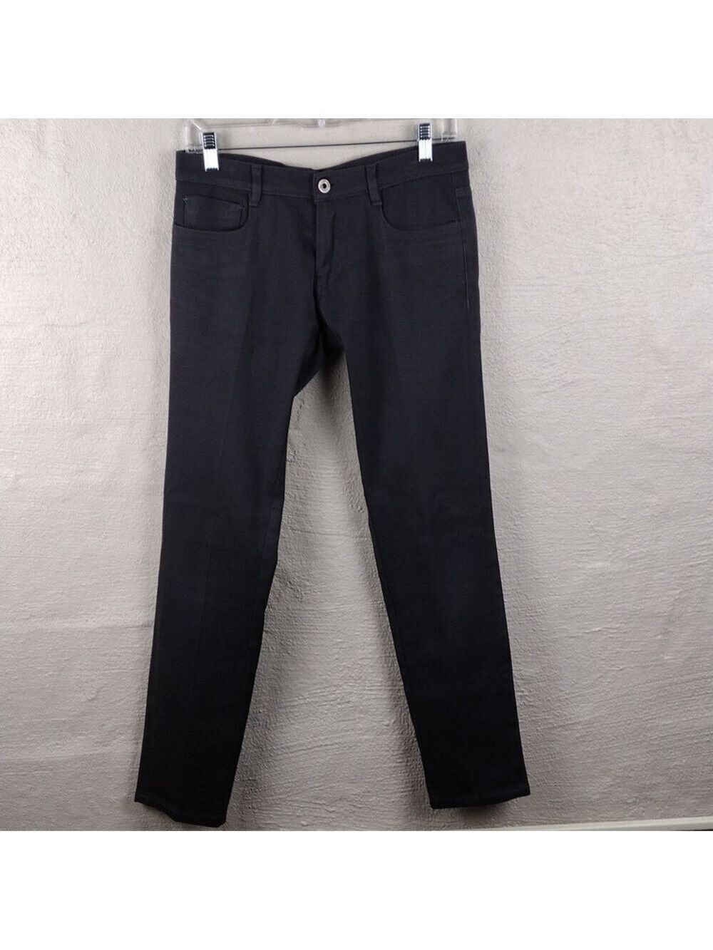Miu Miu Made In Italy Gray Cotton Five Pocket Mid Rise Straight Leg Color Jeans - Picture 10 of 10